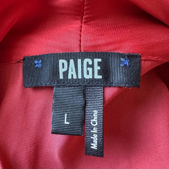 PAIGE Sevilla Bodysuit in Tulip Red - Size L - Picture 11 of 15